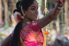 Dancer during the Pongal festival in Tanjore, Tamil Nadu, India