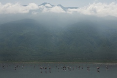 The Lake Natron overlooked by Mt. Gelai, Tanzania